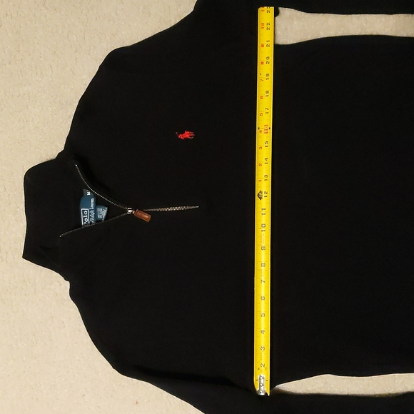 Polo Ralph Lauren Black Quarter Zip Medium - Picture 4 of 6